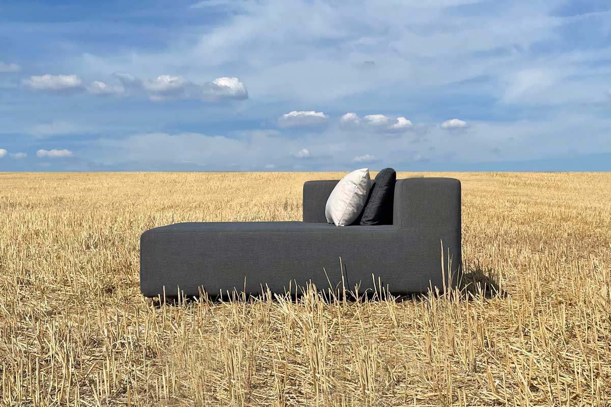 Outdoor lounge chaise longue CHAISE