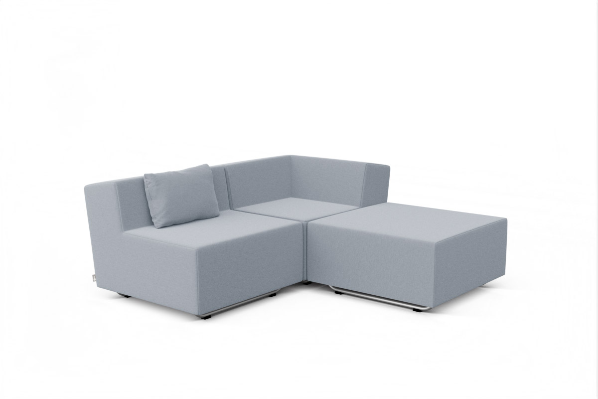 Modern 3-seater balcony lounge set LOOPY
