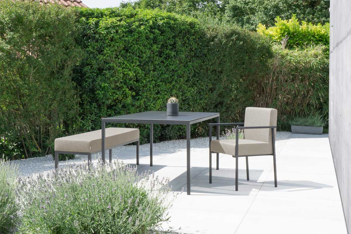 Outdoor Upholstered Chair with Armrest KLA