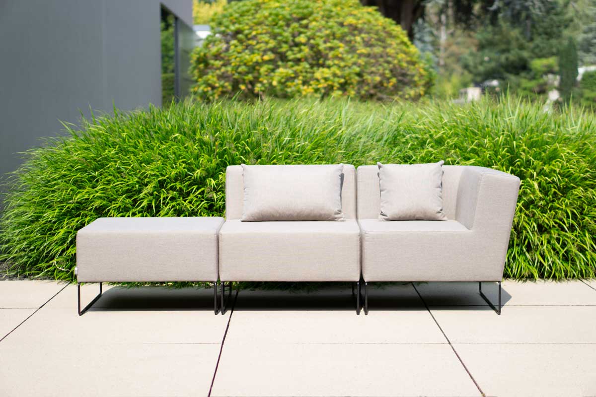 Design Balkon Lounge Set JAMMY (3-teilig) | Wetterfeste Mini Lounge für kleine Balkone | Set-Vorteil