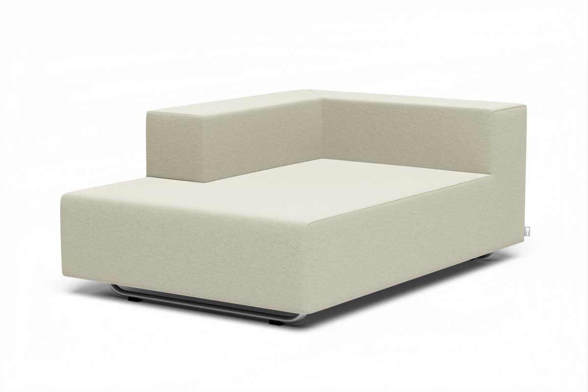 Outdoor lounge chaise longue CHAISE