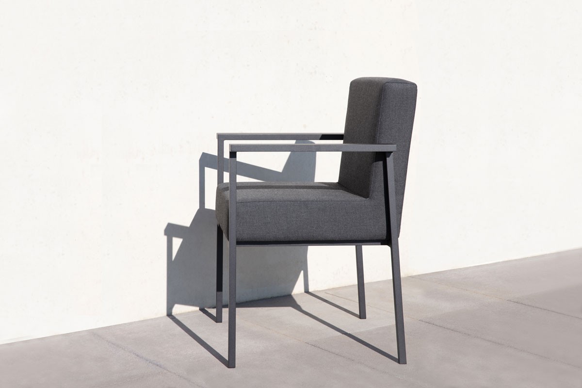 Outdoor Upholstered Chair with Armrest KLA